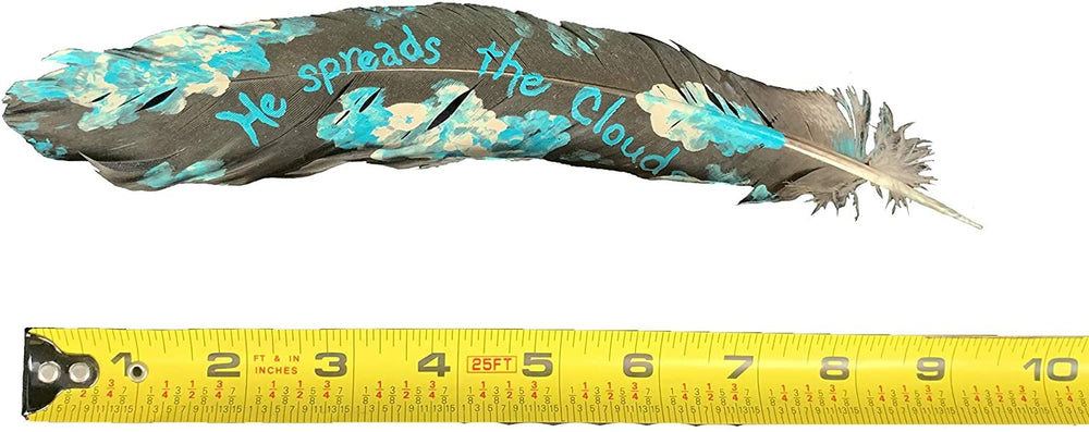 
                  
                    Hand painted hat feather
                  
                