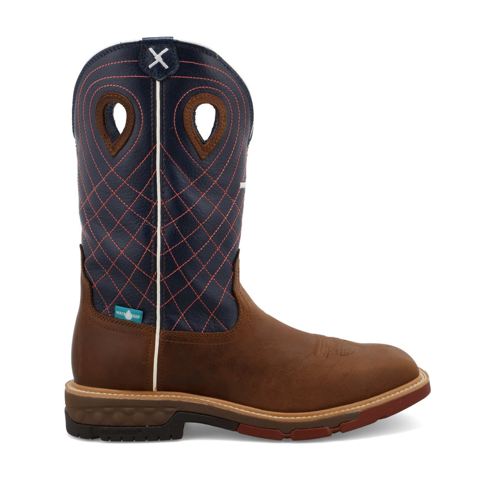 
                  
                    Side of Twisted X Men's 12" Western Work Boot in Navy/Mocha
                  
                