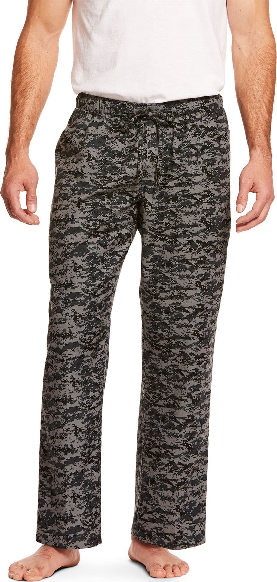Ariat Men's Flannel Pajama Pant in Black Digi Camo