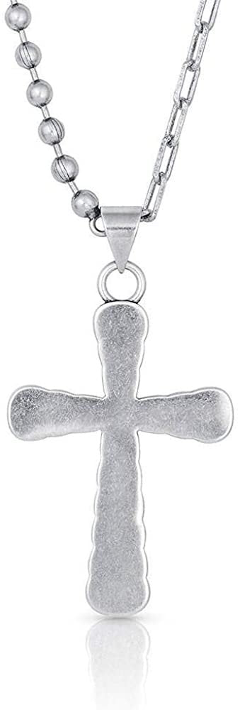 
                  
                    Back of Montana Silversmiths Women's Strongly Linked Cross Necklace
                  
                