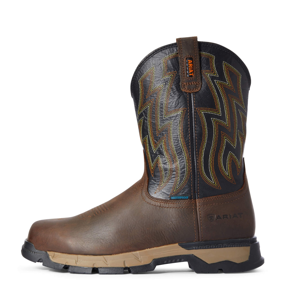 Side Profile of Ariat Men's Rebar Flex Western Waterproof Work Boot