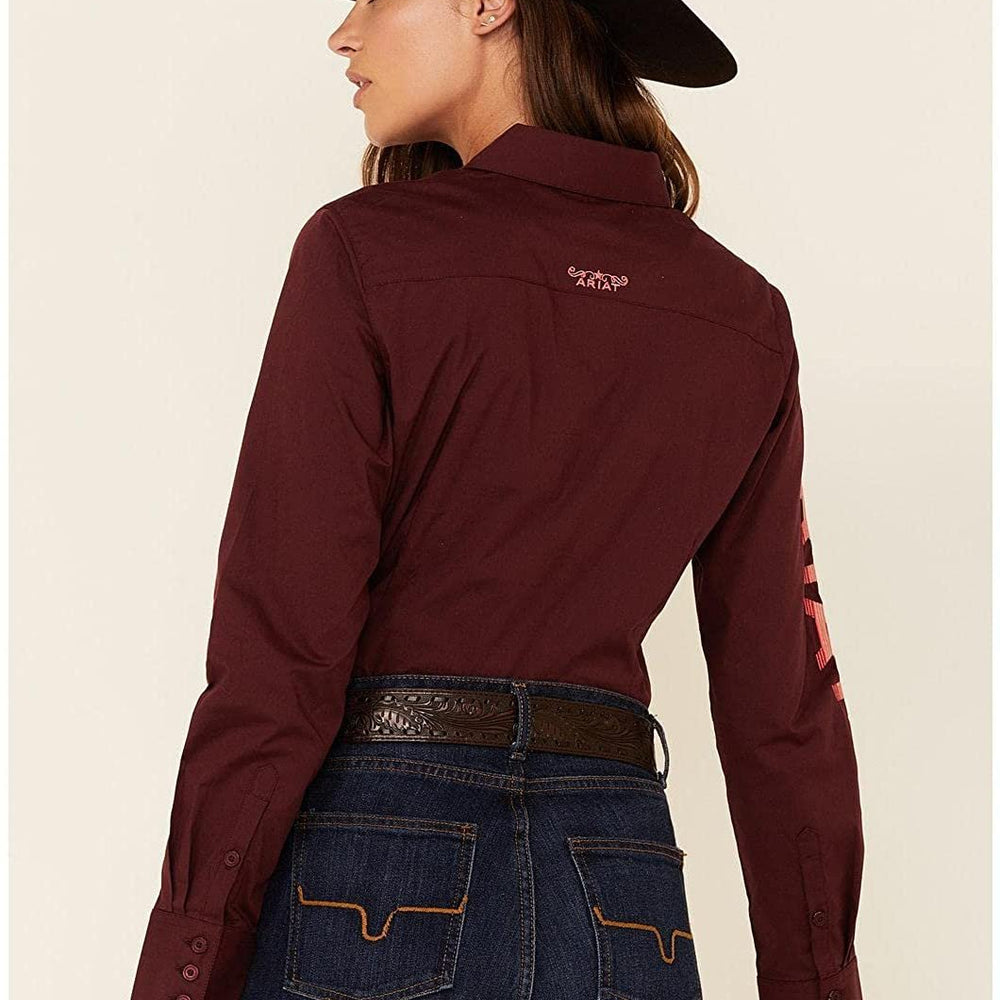 
                  
                    Back of Ariat Women's Team Kirby Stretch Shirt
                  
                