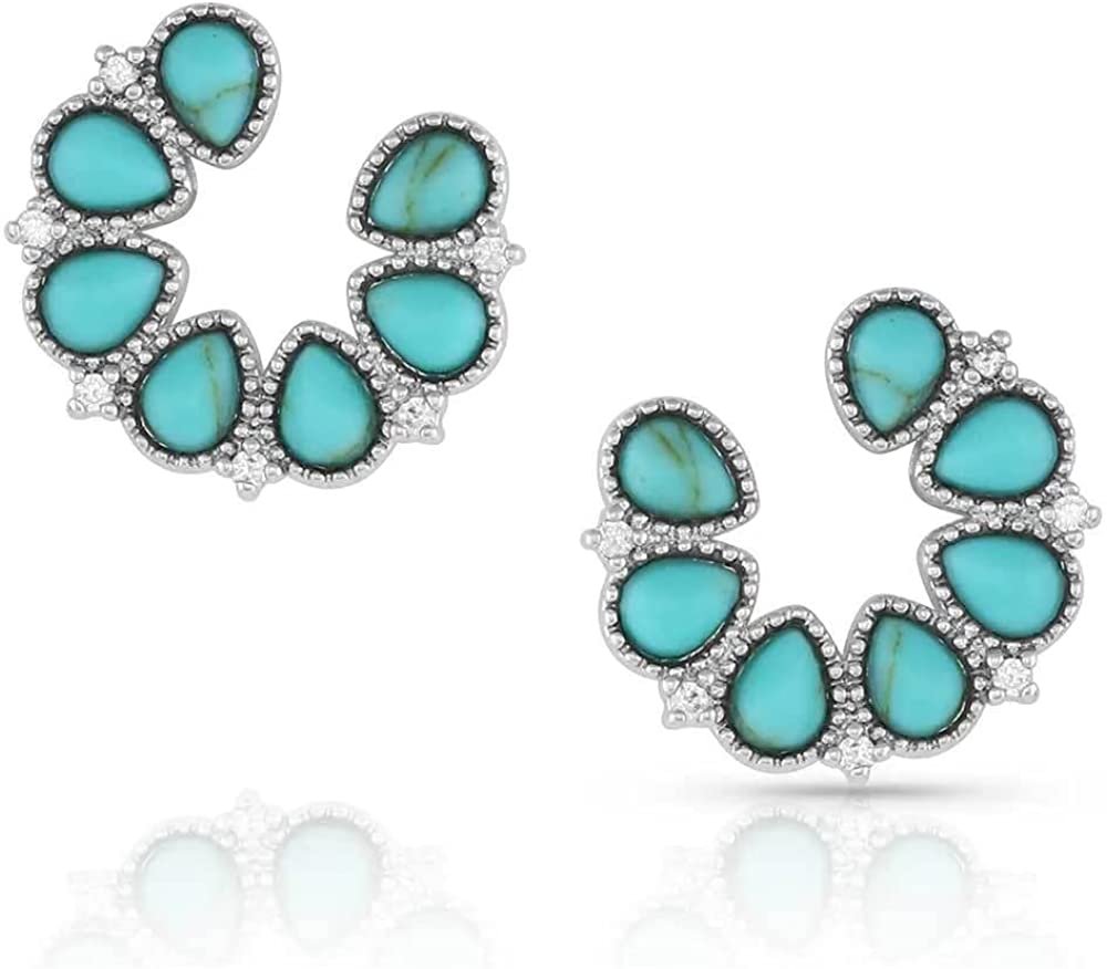 Montana Silversmiths Lucky Seven Turquoise Earrings