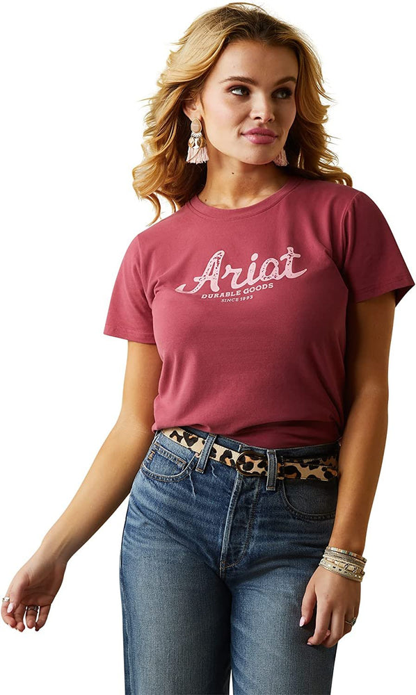 Ariat Women's Real Durable Goods T-Shirt in Earth Red