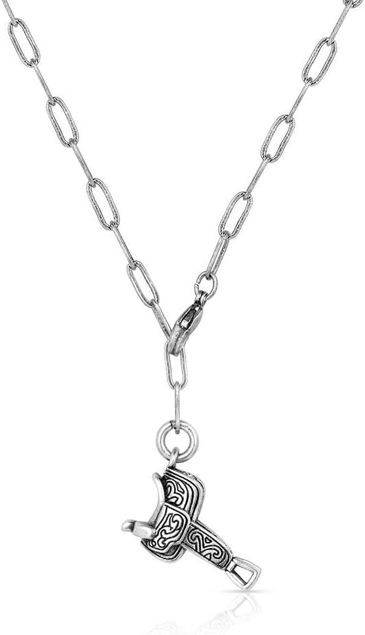
                  
                    Montana Silversmiths Back in the Saddle Necklace With Pendant Pointing to Other Side
                  
                