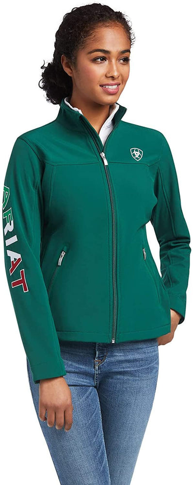 
                  
                    Ariat Women's Classic Team Softshell MEXICO Jacket in Verde
                  
                