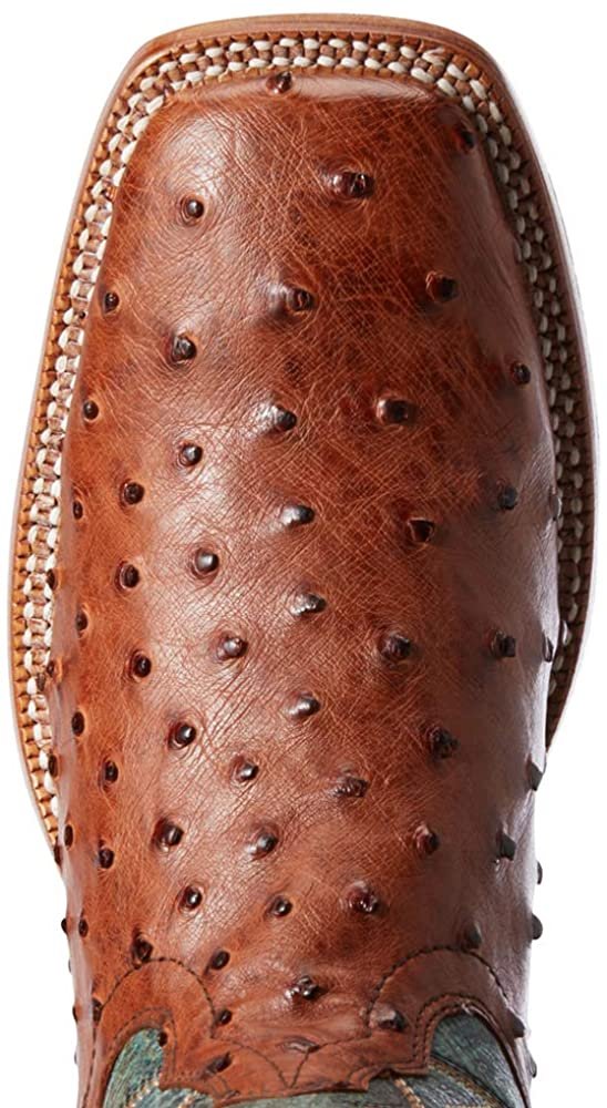 
                  
                    Toe Box of Ariat Men's Full Quill Ostrich Square Toe Western Boot
                  
                