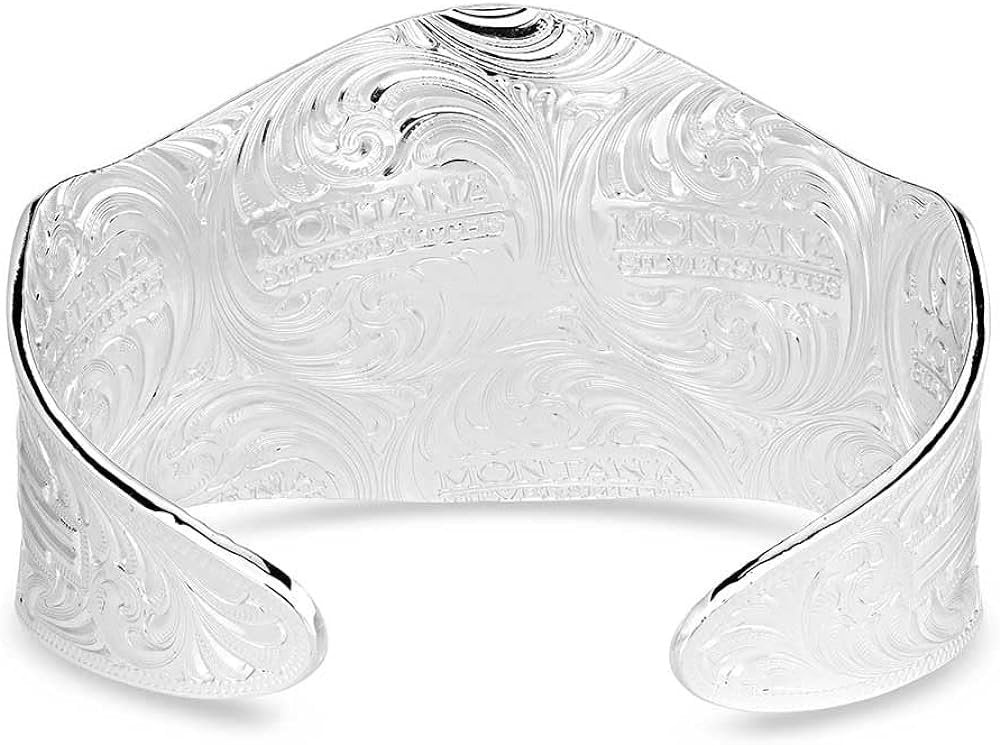 Back of Montana Silversmiths Women's Southwestern Skies Cuff Bracelet
