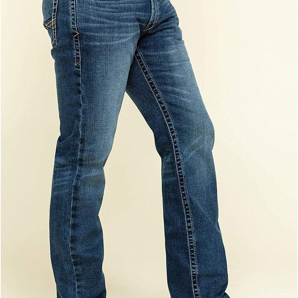 
                  
                    Side Profile of Ariat Men's M5 Slim Stretch Summerland Stackable Straight Leg Jeans
                  
                