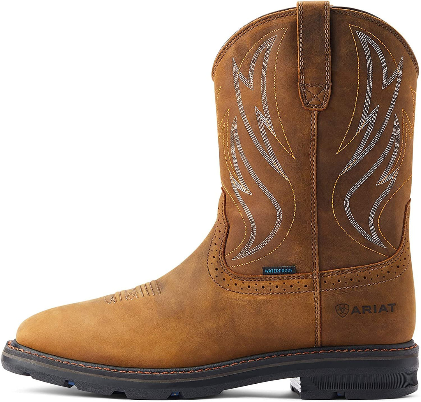 Side Profile of Ariat Men's Sierra Shock Shield Waterproof Work Boot