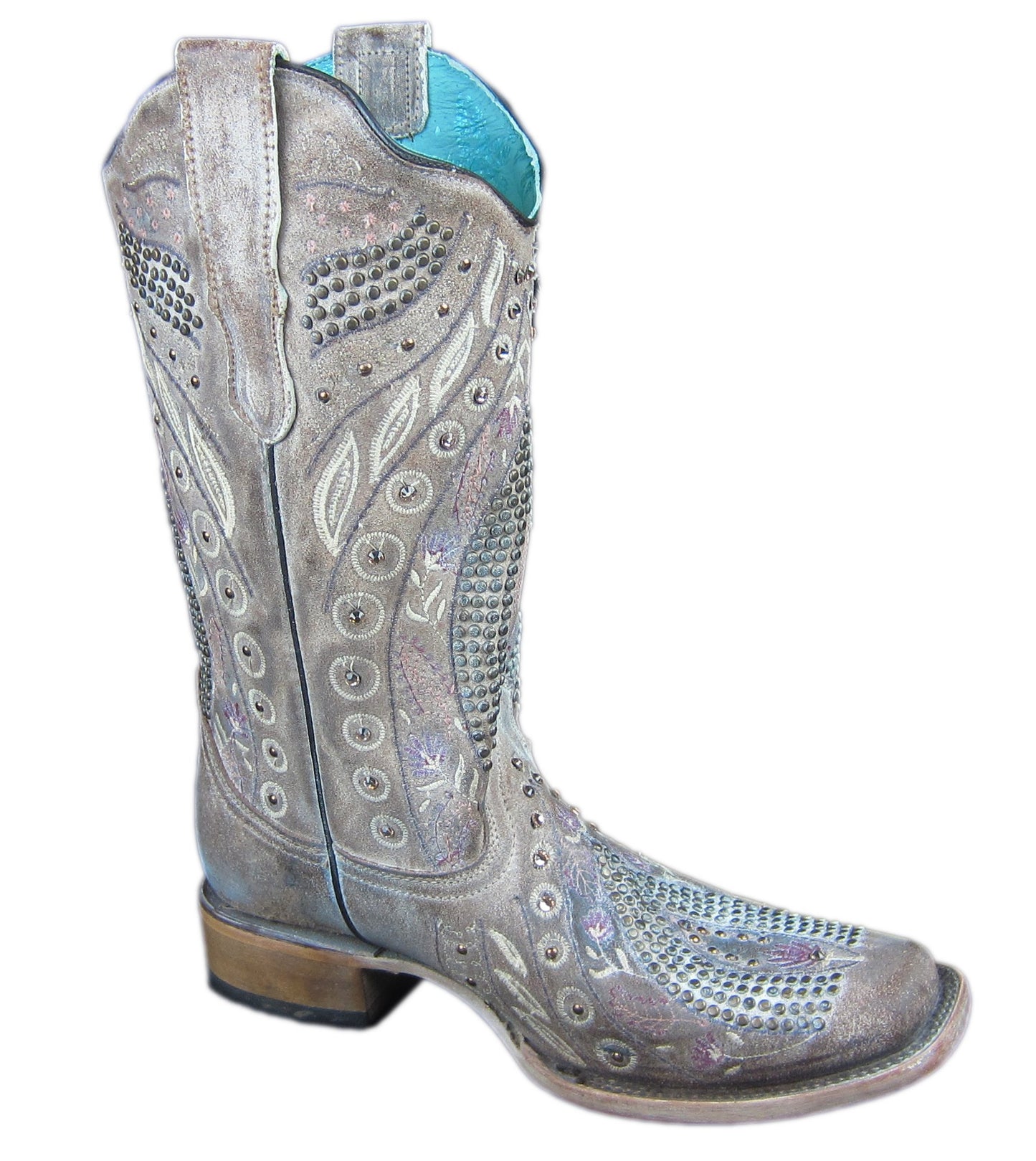 Corral Boots Women's Floral Embroidered Studded Western Boot
