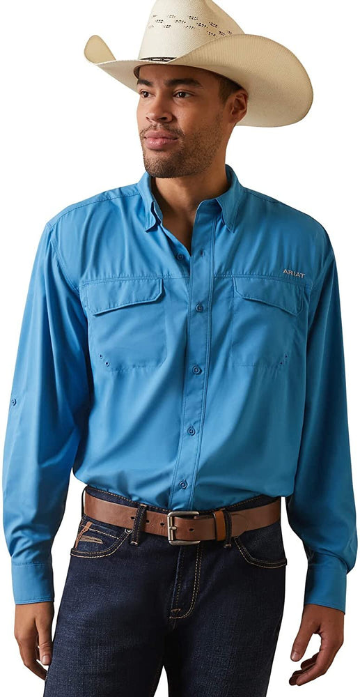 
                  
                    Ariat Men's VentTEK Outbound Classic Fit Shirt in Cendre Blue
                  
                