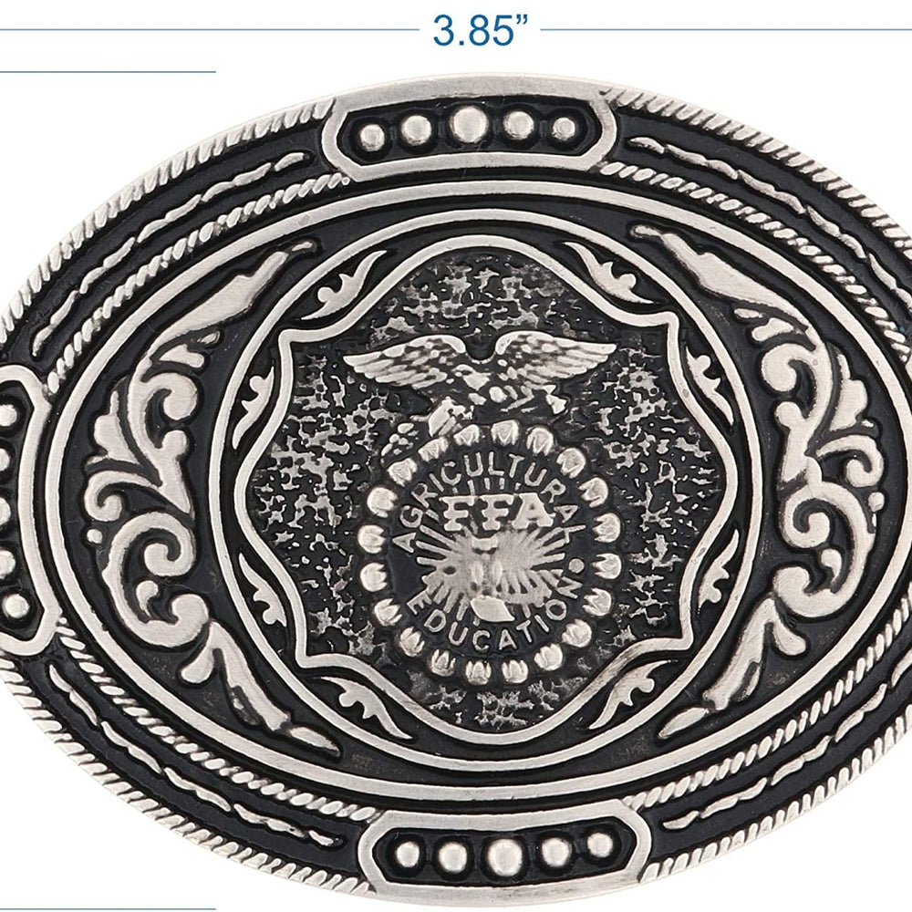 
                  
                    Dimensions of Montana Silversmiths Classic FFA Antiqued Attitude Buckle
                  
                