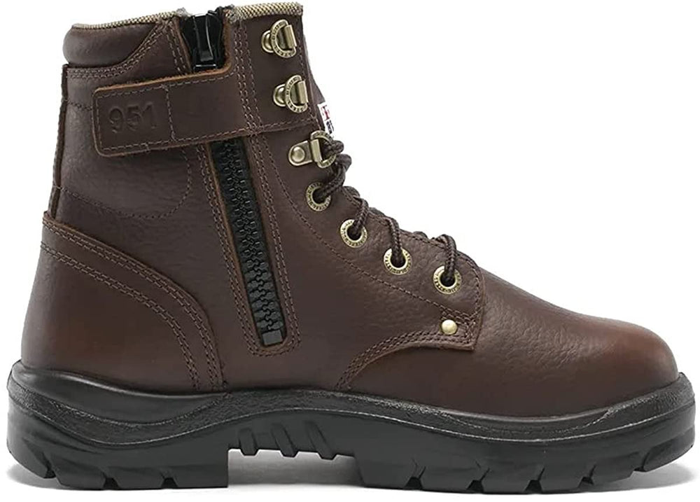 
                  
                    Side of Steel Blue Argyle Zip Work Boot
                  
                
