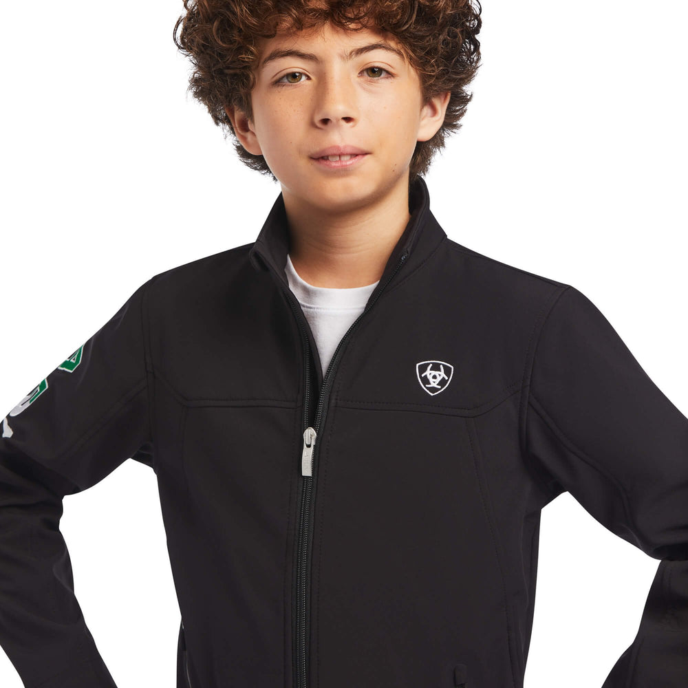 
                  
                    Alternate Front View of Ariat Kids' New Team Softshell MEXICO Jacket
                  
                