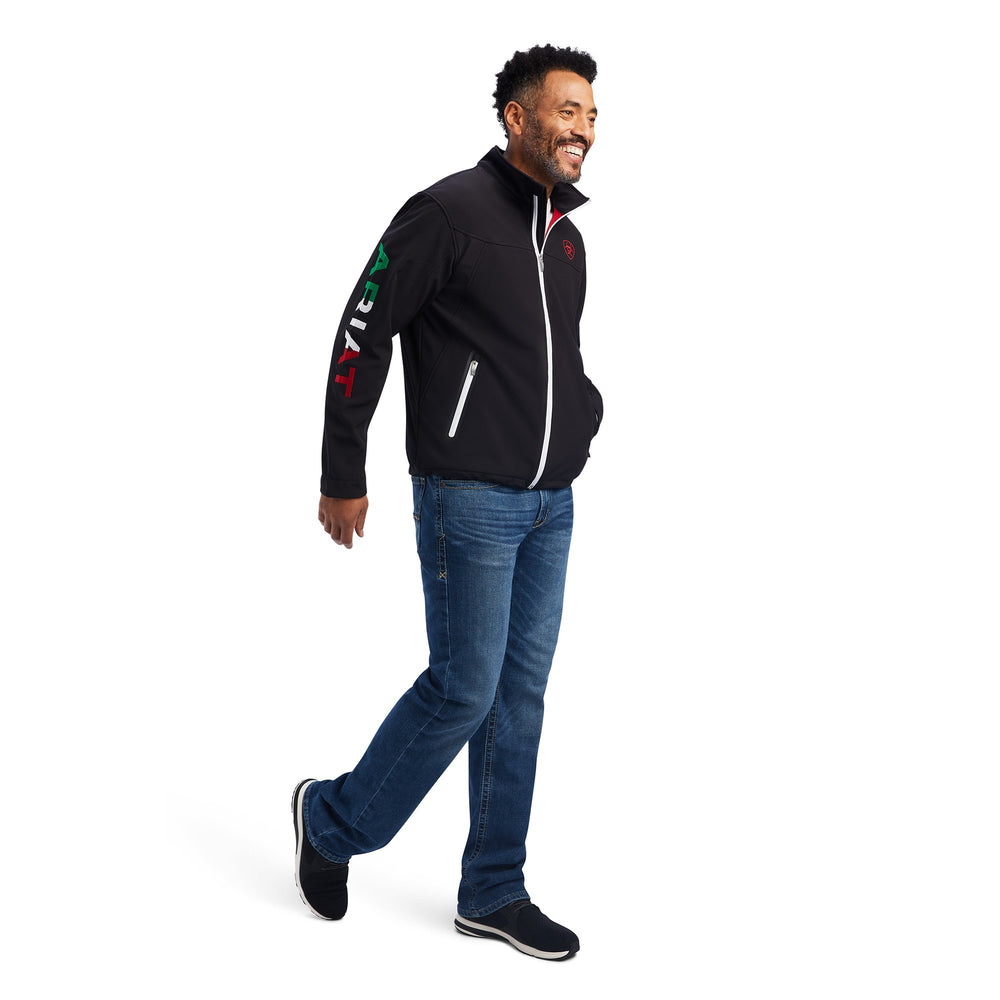 
                  
                    Man Wearing Ariat Men's Classic Team Softshell Mexico Jacket
                  
                