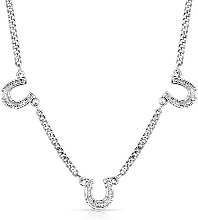 Back of Montana Silversmiths Women's Luck's Coming Around Necklace