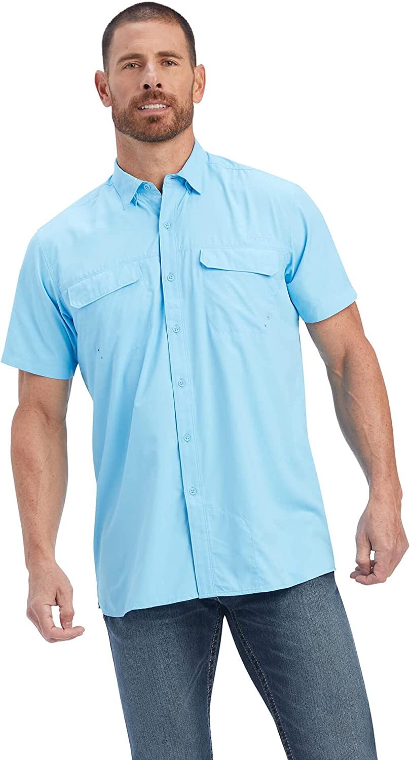 Ariat Men's VentTEK Outbound Fitted Shirt in Baltic