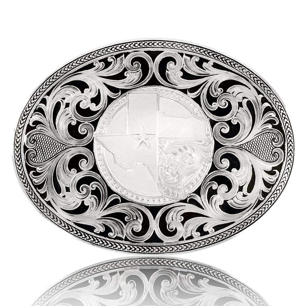 Montana Silversmiths Lone Star Texas State Filigree Buckle