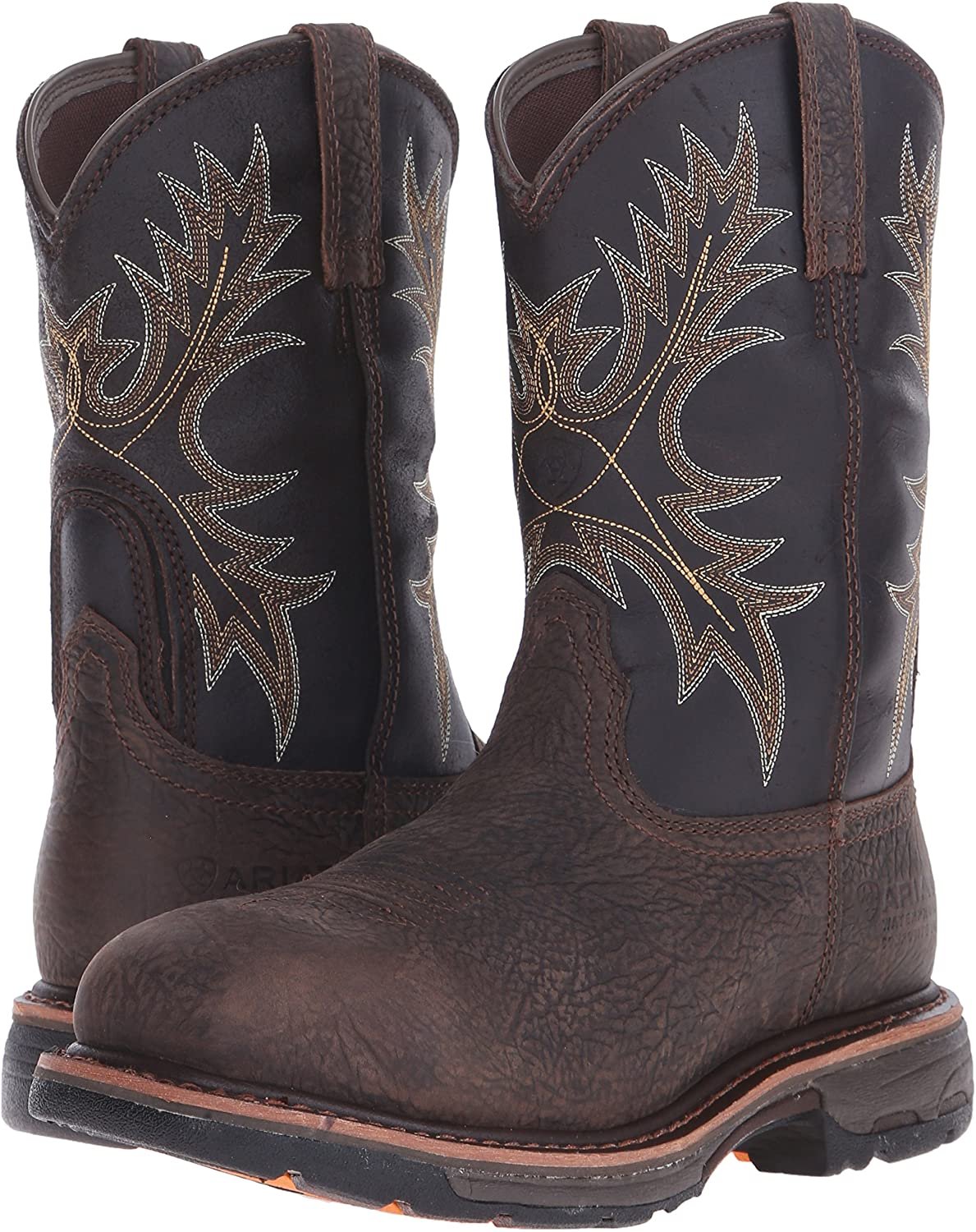 Pair of Ariat Men's WorkHog Waterproof Composite Toe Work Boots